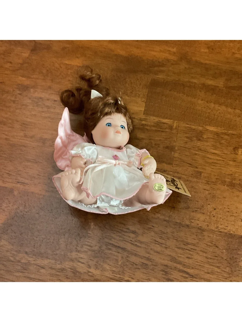 Classic Creations Porcelain Angel Doll October Birthstone Color 7